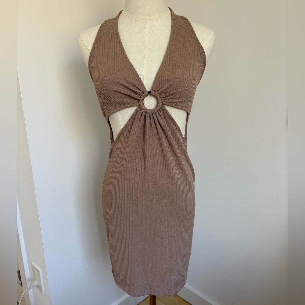 Forever 21 Brown Halter Dress